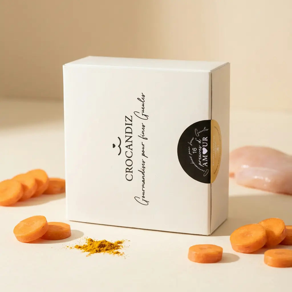 Biscuits Poulet Curcuma Chien Bio Artisanal | CasualPets