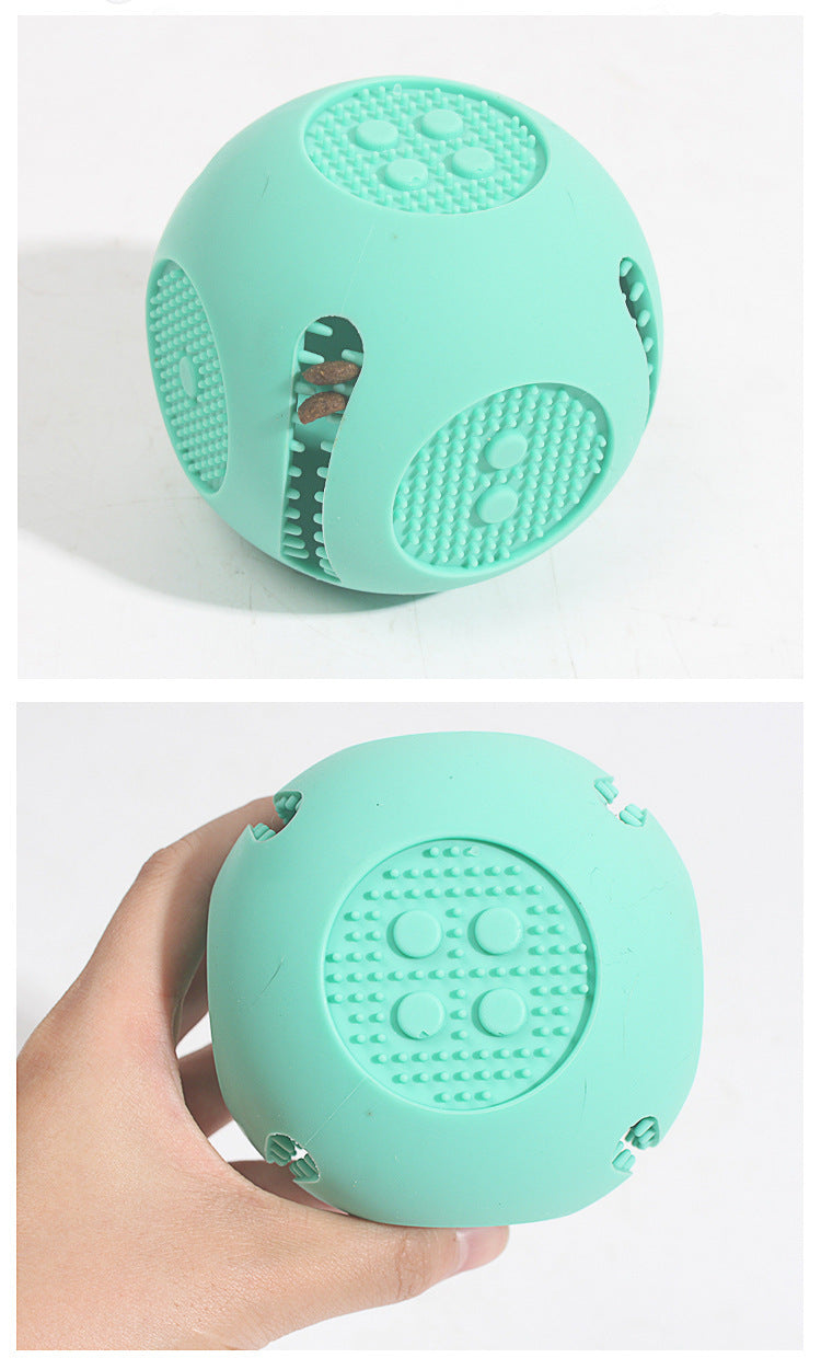 Jouet Interactif Silicone à Macher pour Chien - Distributeur de Croquettes