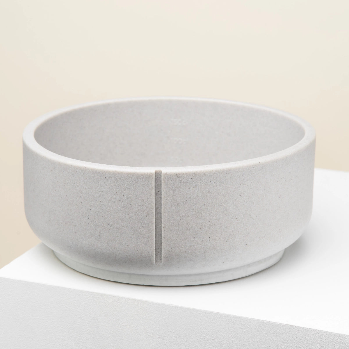 Grande gamelle chien chat grise design - Pour eau ou croquettes - Base stable antidérapante - CasualPets