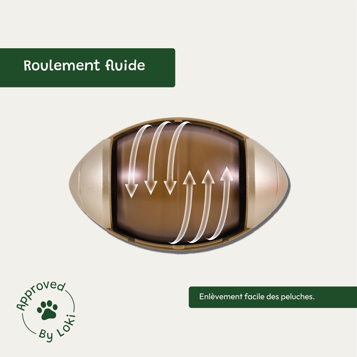 Rouleau anti poils portable en Silicone
