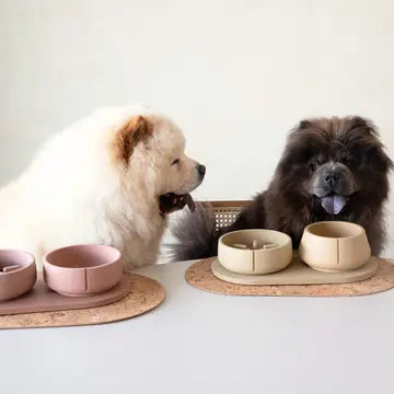 Support Gamelle Chien Chat - Plateau Repas Bois Premium