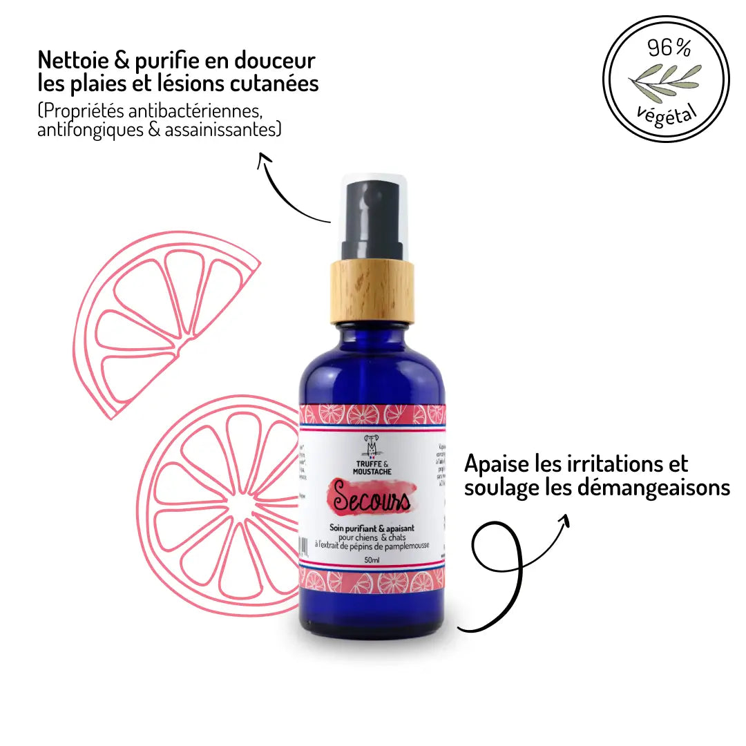 Antiseptique Naturel Chien Chat - Soin Anti-Démangeaison Secours