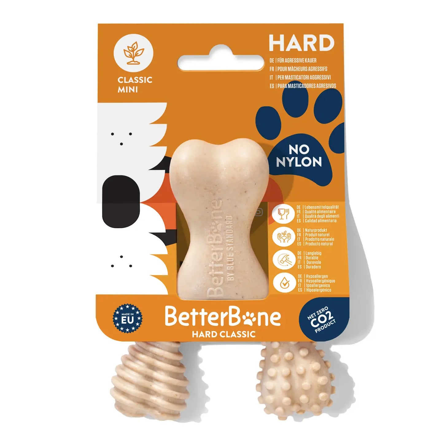 BetterBone - Jouet à Mâcher Chien Sans Nylon | Alternative Naturelle au Plastique