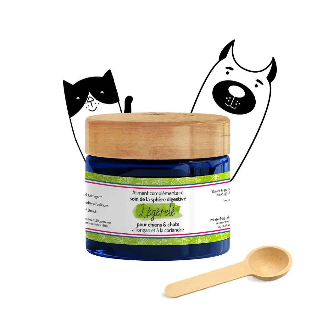 Légèreté - Complément Digestif Naturel pour Chiens & Chats | Troubles Intestinaux