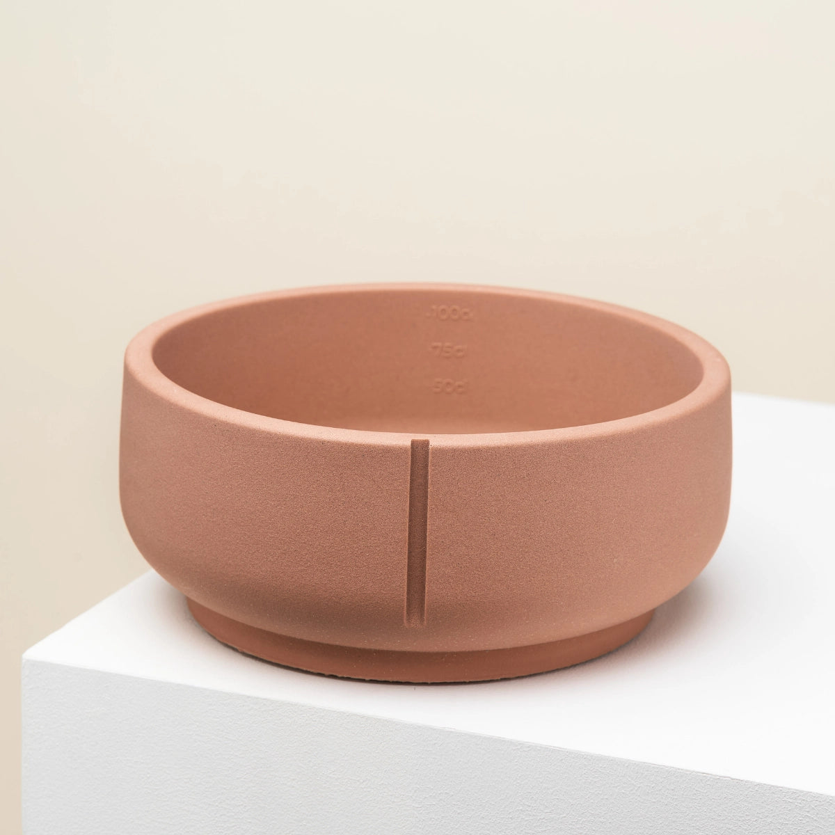 Moyenne gamelle chien chat marron design  - Pour eau ou croquettes - Base stable antidérapante - CasualPets