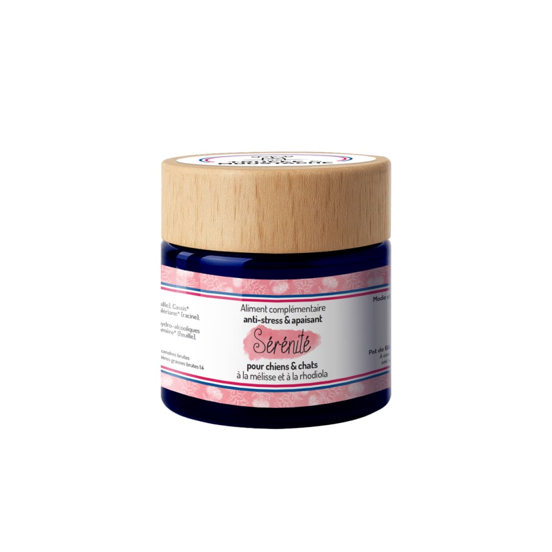 Complément Sérénité fabrication française - Apaise anxiété, hyperactivité et troubles comportementaux chien chat - CasualPets