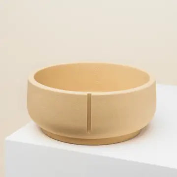 Moyenne gamelle chien chat beige design - Pour eau ou croquettes - Base stable antidérapante - CasualPets