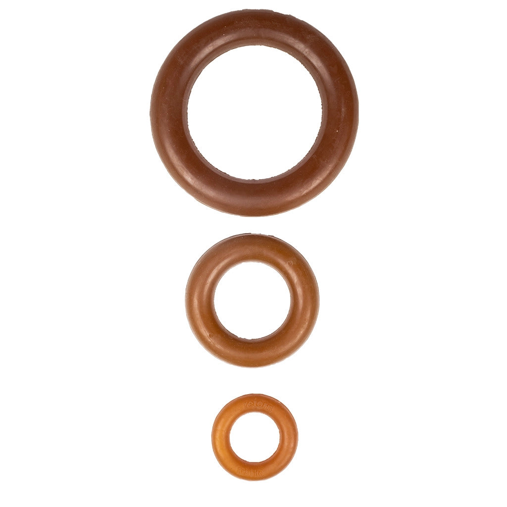 Frisbees chien caoutchouc naturel bio 3 tailles - Petites, moyennes et grandes races - CasualPets