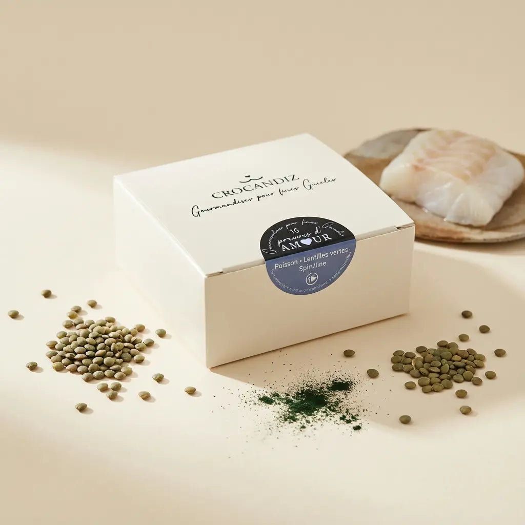 Biscuits Chien Lieu Noir Spiruline Bio