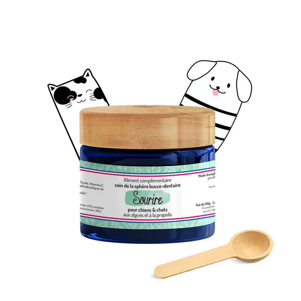 Sourire — Complément Dentaire Naturel Chien & Chat