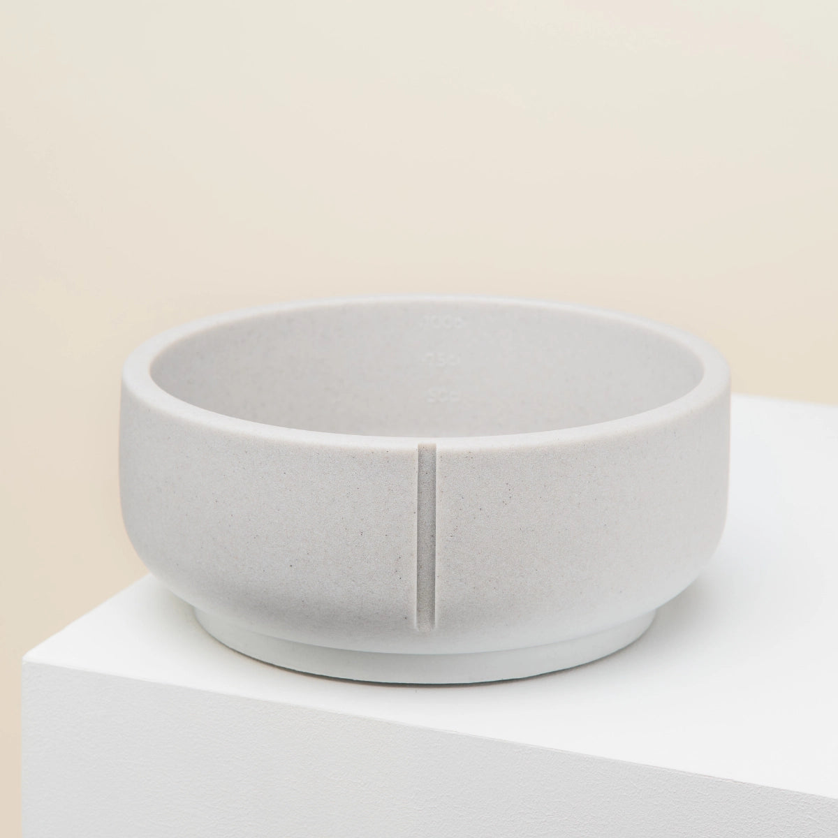 Moyenne gamelle chien chat beige design - Pour eau ou croquettes - Base stable antidérapante - CasualPets