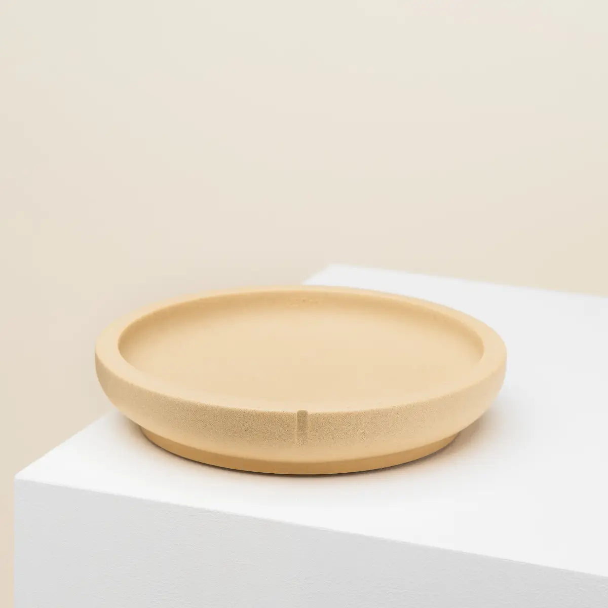 Gamelle chat ergonomique beige anti stress - Design large protège les moustaches - Confort alimentaire optimal - CasualPets