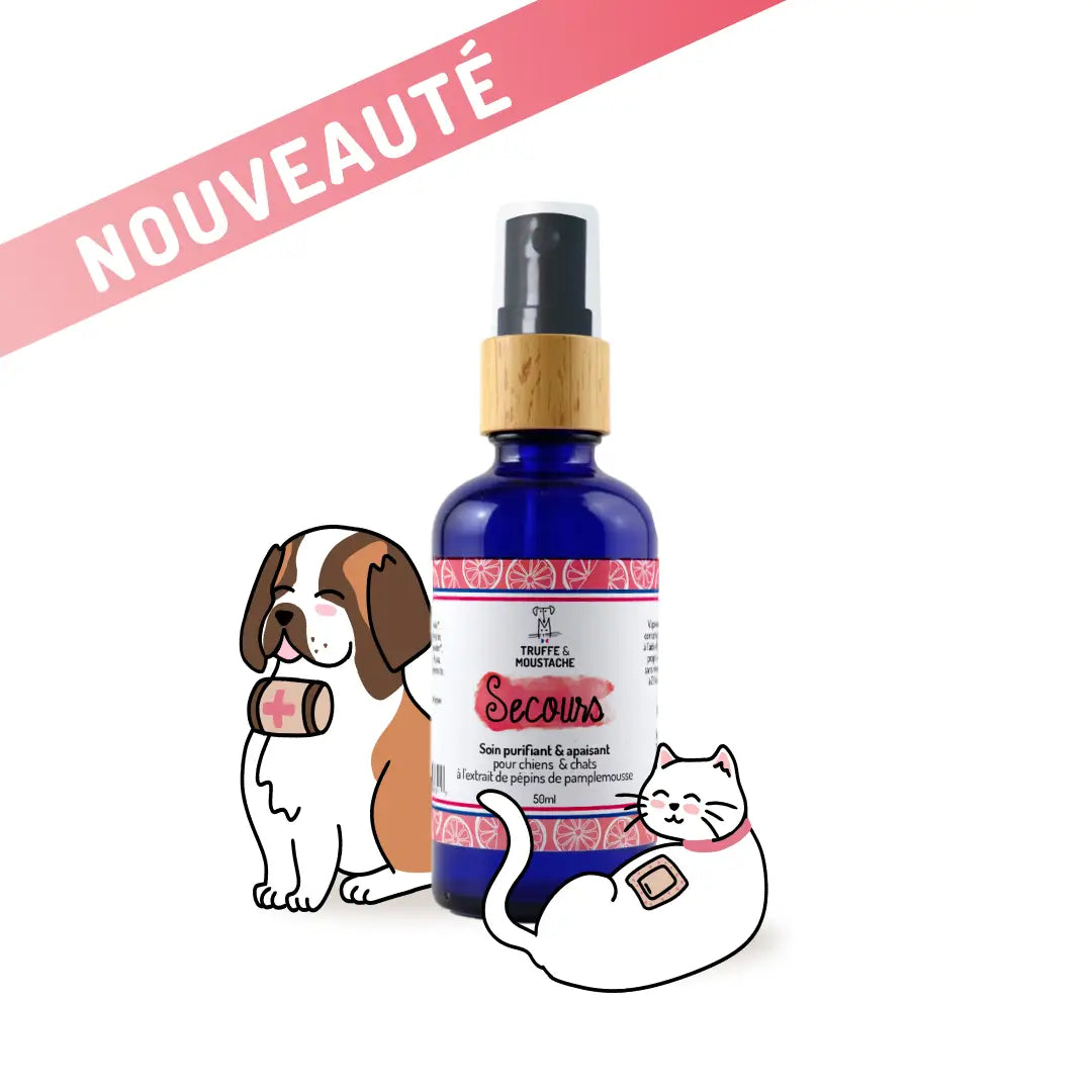 NOUVEAUTÉ - Soin parfumant apaisant Secours pour chiens et chats à l'huile essentielle de pamplemousse - CasualPets